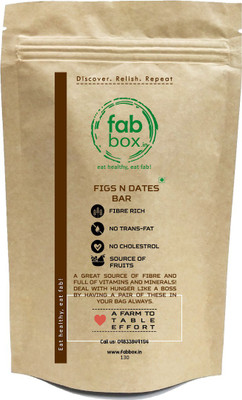 

FabBox Figs&Dates Protein Bars(130 g, Sweet)