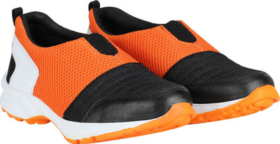 

Kraasa Slip On Running Shoes For Men(Multicolor, Black::orange