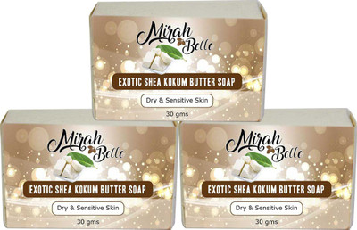 

Mirah Belle Naturals Exotic Shea Kokum Butter Soap -Pack of 3(90 g, Pack of 3)