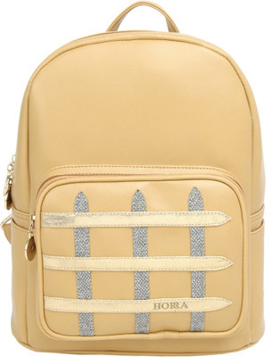 

Horra Criss-Cross Beige Backpack Backpack(Beige, 5 L)