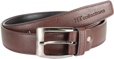 

ht collections Men Casual Brown Genuine Leather Belt
