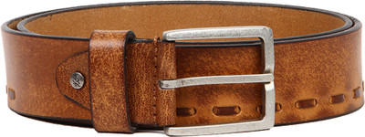 

Flying Machine Men Casual Brown Genuine Leather Belt