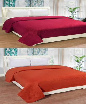 SpeedDecor Solid Single Fleece Blanket(Polyester, Multicolor)