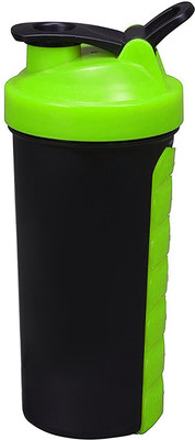 

Richcraft Premium 500 Ml Protein Shaker Gym Shaker Bottle with Spring Mixer and Pill Organiser 500 ml Shaker(Pack of 1, Green)