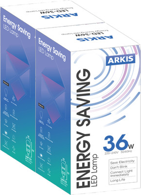 

ARKIS 26 W Round B22 LED Bulb(White, Pack of 2)