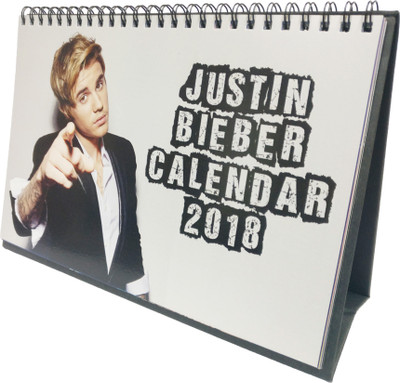 

AB Posters justin bieber 2018 Table Calendar(Multicolor, Movies/Music/TV Series)