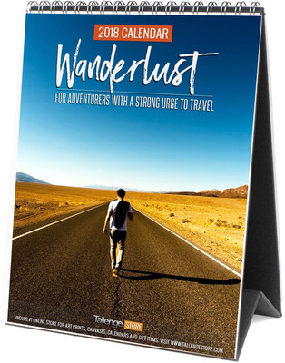 

Tallenge Wanderlust Desktop Calendar 2018 Table Calendar(Multicolor, Travel Posters)