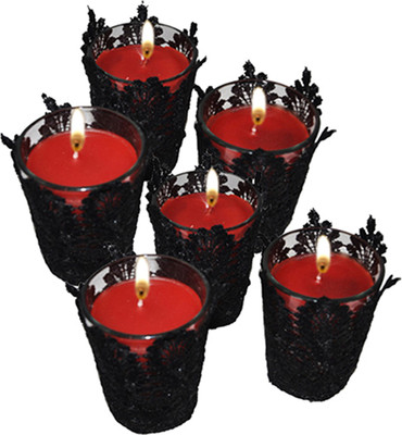 

Dimensions DP500 Candle(Red, Black, Pack of 6), Black;red