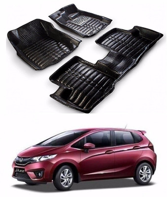 AUTOGARH Plastic 5D Mat For  Honda Jazz(Black)
