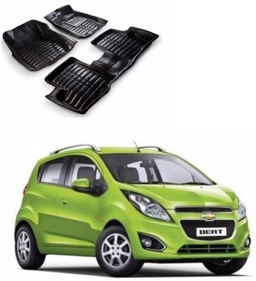 AUTOGARH Plastic 5D Mat For  Chevrolet Beat(Black)