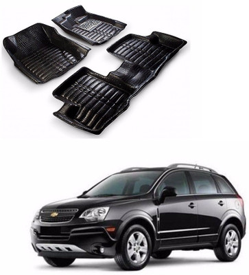 AUTOGARH Plastic 5D Mat For  Chevrolet Captiva(Black)