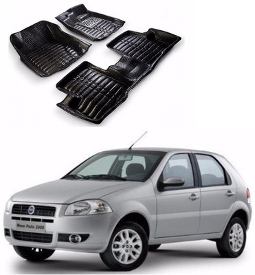 AUTOGARH Plastic 5D Mat For  Fiat Palio(Black)