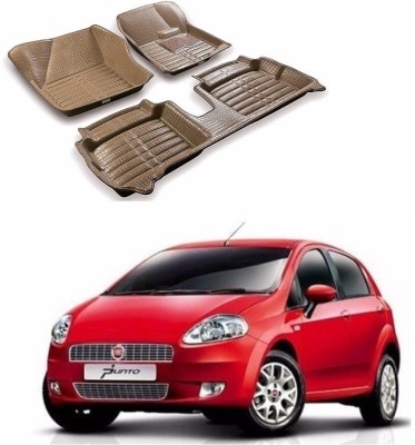 AUTOGARH Plastic 5D Mat For  Fiat Punto(Beige)