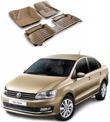 AUTOGARH Plastic 5D Mat For  Volkswagen Vento(Beige)