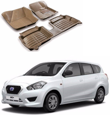 AUTOGARH Plastic 5D Mat For  Datsun Go+(Beige)