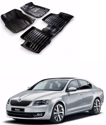 AUTOGARH Plastic 5D Mat For  Skoda Octavia(Black)