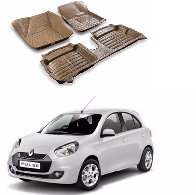 AUTOGARH Plastic 5D Mat For  Renault Pulse(Beige)