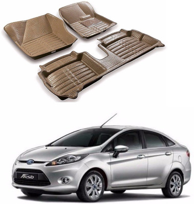 AUTOGARH Plastic 5D Mat For  Ford Fiesta(Beige)