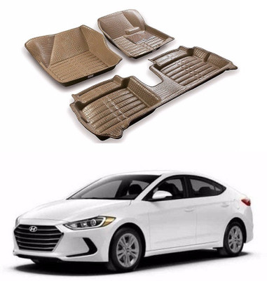 AUTOGARH Plastic 5D Mat For  Hyundai Elantra(Beige)