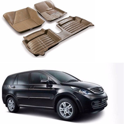 AUTOGARH Plastic 5D Mat For  Tata Aria(Beige)