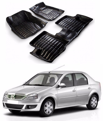 AUTOGARH Plastic 5D Mat For  Mahindra Verito(Black)
