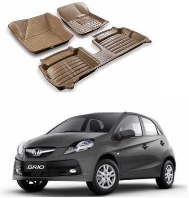 AUTOGARH Plastic 5D Mat For  Honda Brio(Beige)