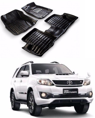 AUTOGARH Plastic 5D Mat For  Toyota Fortuner(Black)