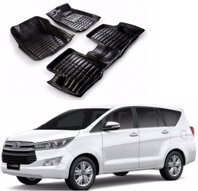 AUTOGARH Plastic 5D Mat For  Toyota Innova(Black)