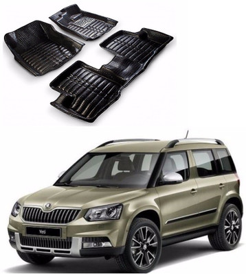AUTOGARH Plastic 5D Mat For  Skoda Yeti(Black)