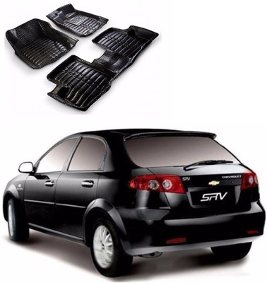 AUTOGARH Plastic 5D Mat For  Chevrolet Optra(Black)