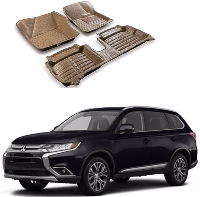 AUTOGARH Plastic 5D Mat For  Mitsubishi Outlander(Beige)