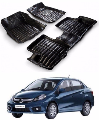 AUTOGARH Plastic 5D Mat For  Honda Amaze(Black)