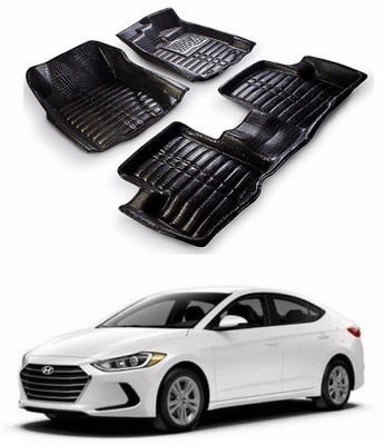 AUTOGARH Plastic 5D Mat For  Hyundai Elantra(Black)