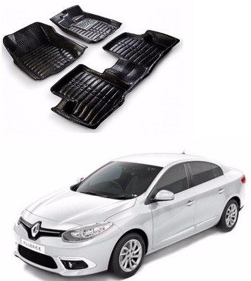 AUTOGARH Plastic 5D Mat For  Renault Fluence(Black)