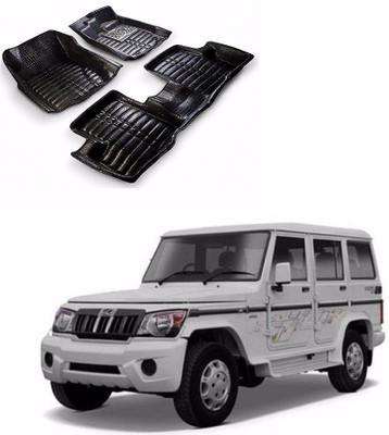 AUTOGARH Plastic 5D Mat For  Mahindra Bolero(Black)