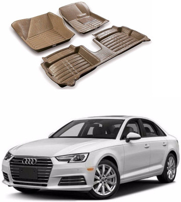 AUTOGARH Plastic 5D Mat For  Audi A4(Beige)