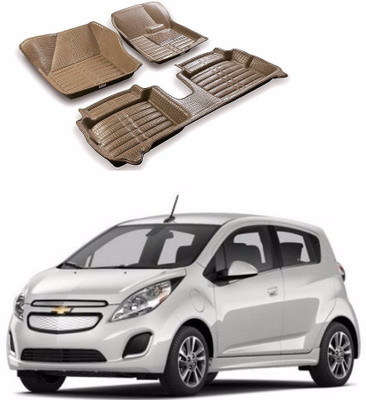 AUTOGARH Plastic 5D Mat For  Chevrolet Spark(Beige)