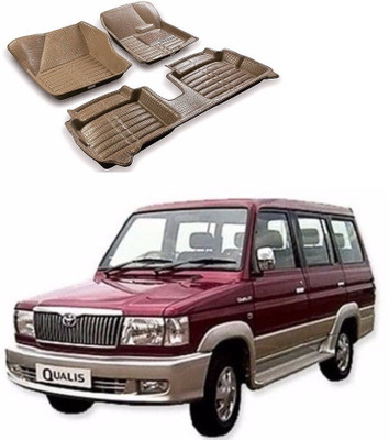 AUTOGARH Plastic 5D Mat For  Toyota Qualis(Beige)