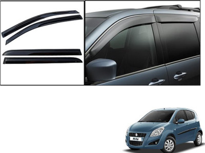Autonity Tape on Matte Black Window Visor(Black Set of 4)