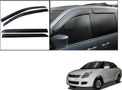 Autonity Tape on Matte Black Window Visor(Black Set of 4)