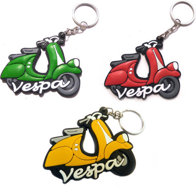 AVI Singlesided Vespa 3 in one Key Chain(Multicolor)