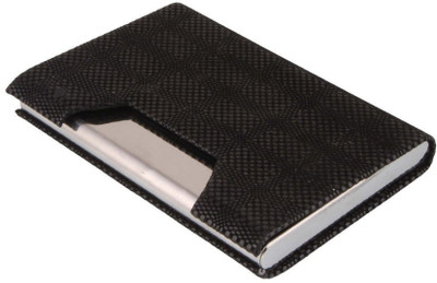 

VR Master Men's & Women's 8 Card Holder(Set of 1, Black, Silver)