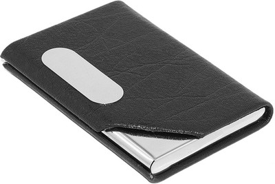 

VR Pro Men's & Women's 8 Card Holder(Set of 1, Black, Silver)