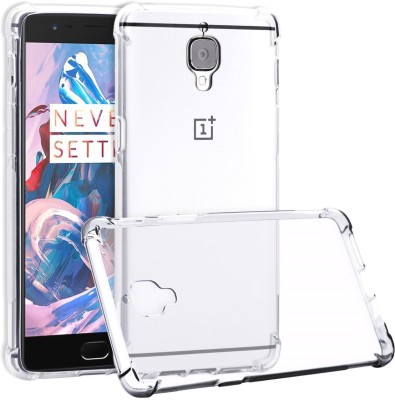 Bracevor Back Cover for OnePlus 3, OnePlus 3T(Transparent, Shock Proof, Silicon, Pack of: 1)