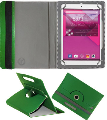 Fastway Book Cover for Alcatel POP 8S Android Tab(Green, Cases with Holder)