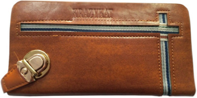 

WebnGigs Casual Brown Clutch