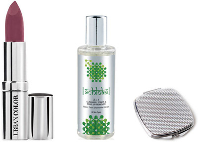 

Modicare CREME GLAM LIPSTICK WITH 3 IN 1 CLEANSER-TONER-MAKEUP-REMOVER & COMPACT MIRROR(Set of 3)