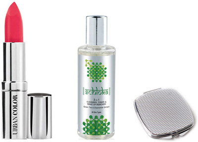 

Modicare CREME GLAM LIPSTICK WITH 3 IN 1 CLEANSER-TONER-MAKEUP-REMOVER & COMPACT MIRROR(Set of 3)