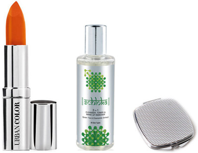 

Modicare CREME GLAM LIPSTICK WITH 3 IN 1 CLEANSER-TONER-MAKEUP-REMOVER & COMPACT MIRROR(Set of 3)