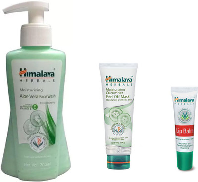 

Himalaya aloe vera face wash, peel of mask, lip balm(Set of 3)